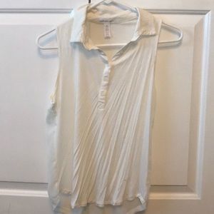 Button down blouse with Chiffon back